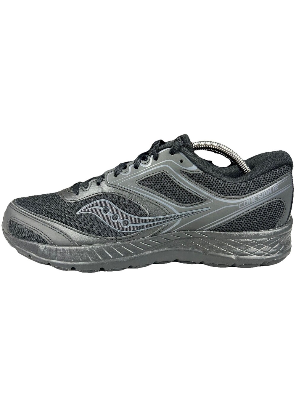 Saucony Cohesion 12 Mens Shoes Size 10.5 Trail Running Black Athletic Sneakers
